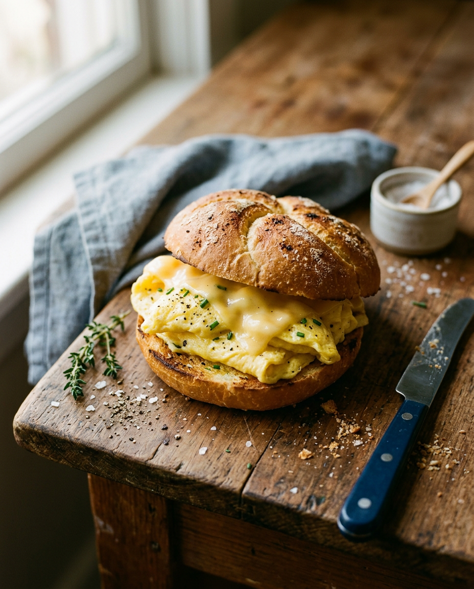 Egg & Cheese Breakfast Sandwich
