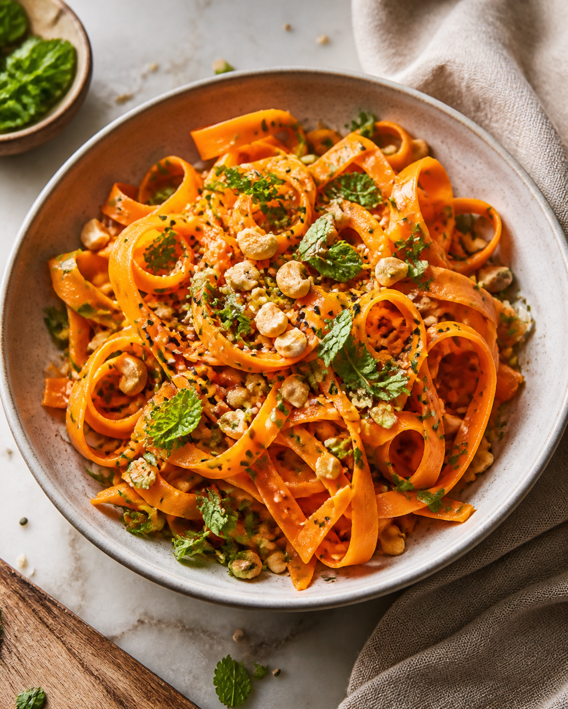 Viral Ribbon Carrot Salad